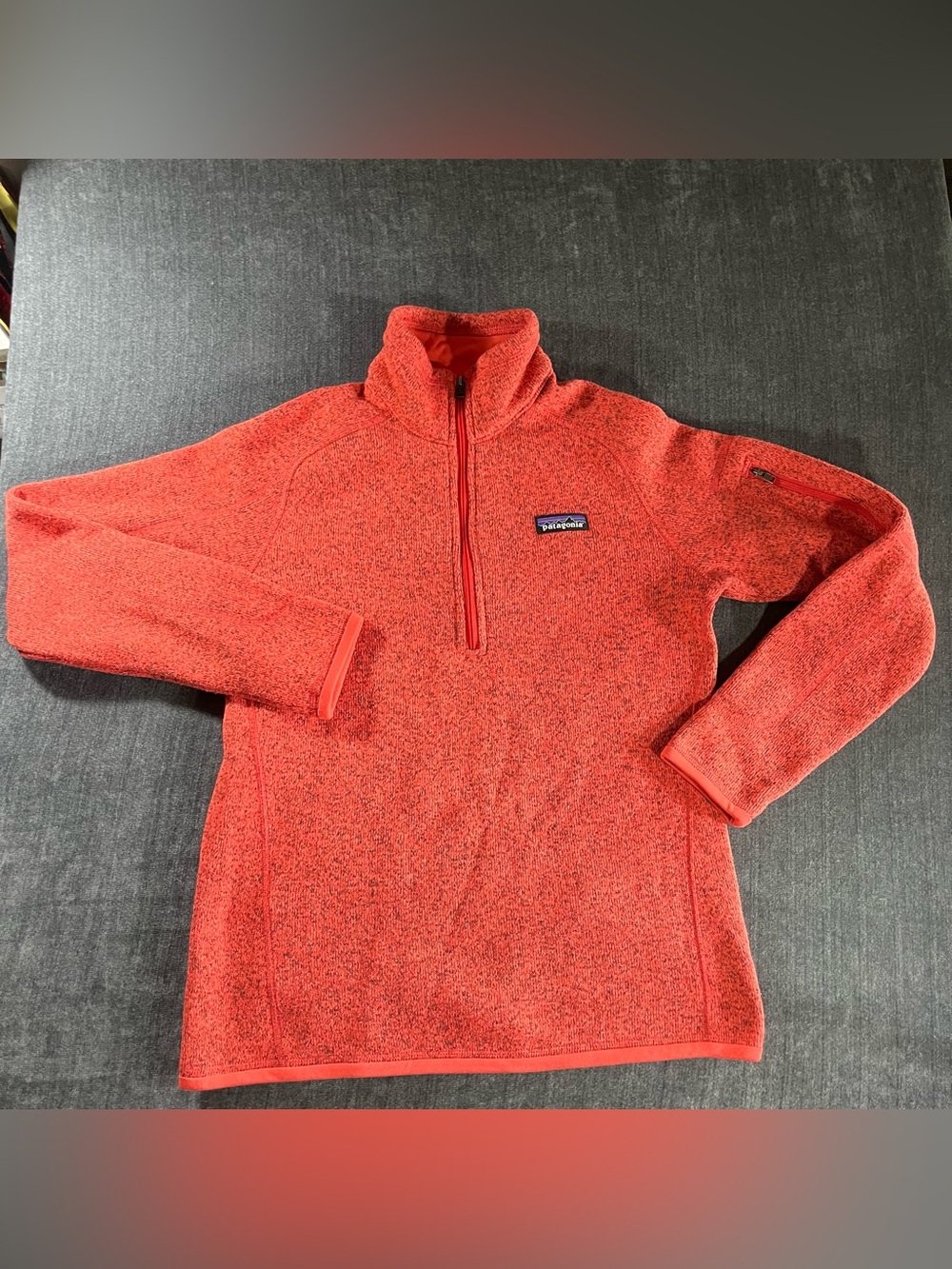 The Patagonia women's Better Sweater 1/4-zip fleece Size S kiln pink